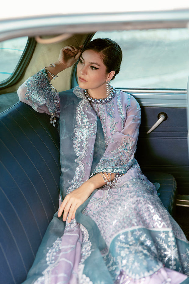 Embroidered Salwar Kameez in Lavender Shade