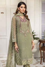 Embroidered Salwar Kameez in Pistachio Color Online