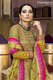 Embroidered Shirt with Bridal Gharara