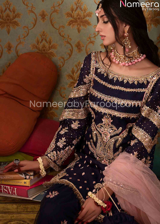 blue gharara online 2021