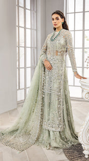 Emerald Green Lehenga Shirt Pakistani Wedding Party Wear 2023