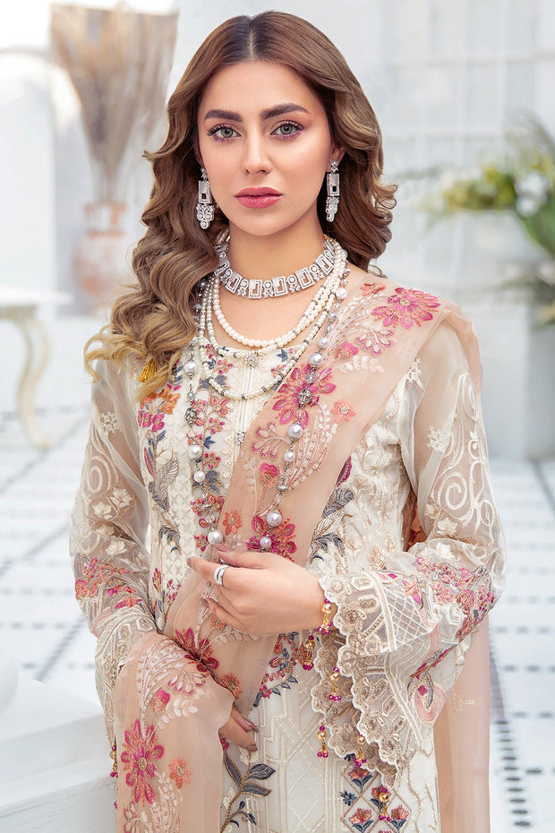 Ethereal Shalwar Kameez Woman in White Color Online