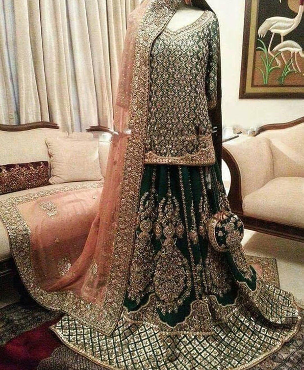 Traditional Pakistani Bridal Lahnga Model# B 1920