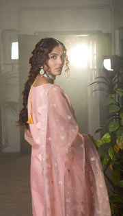 Fancy Gharara Dress Pakistani in Baby Pink Shade Online
