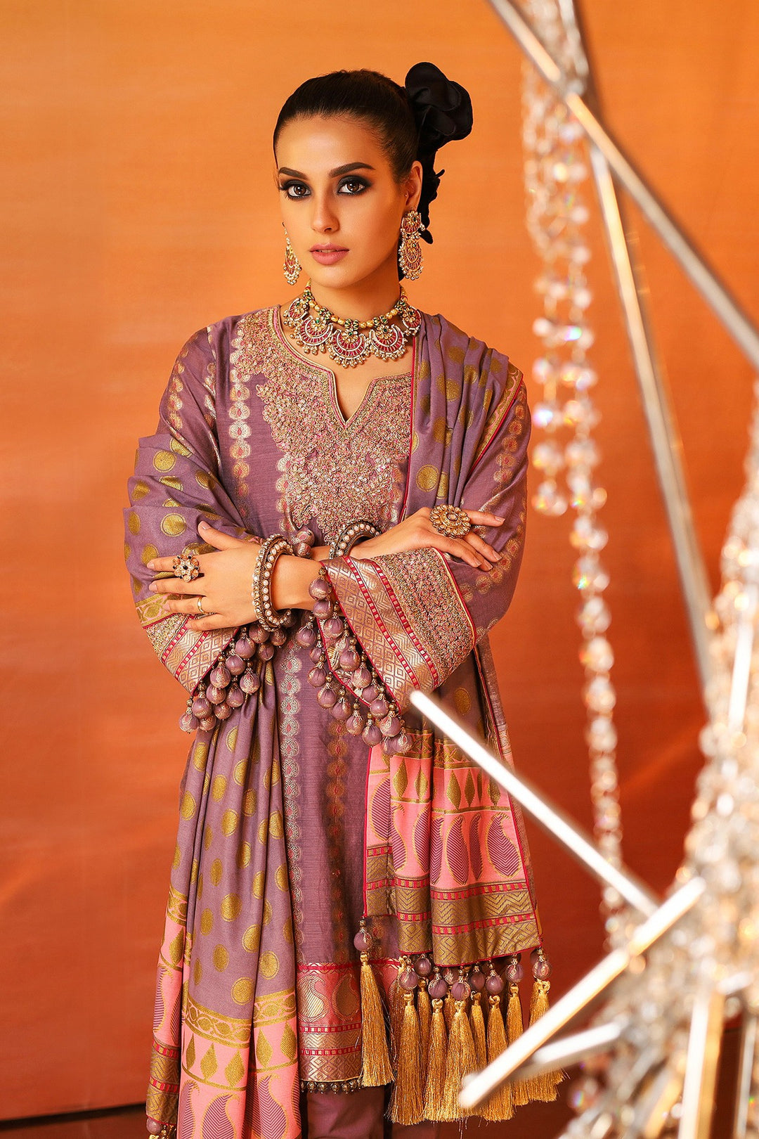 Fancy Lawn Outfit for Eid Close Up