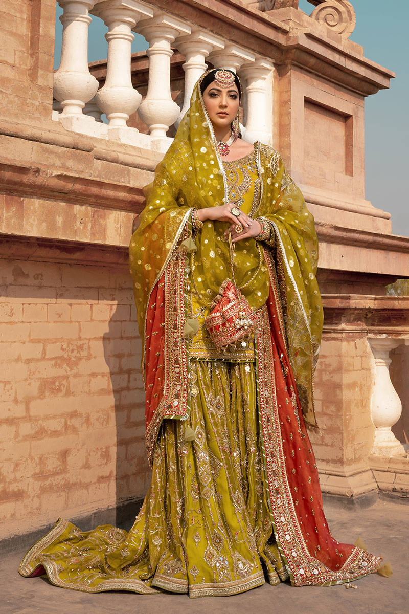 Farshi Gharara Kameez Pakistani Bridal Dress Online