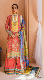 Farshi Gharara with Kameez in Hot Pink Shade Online