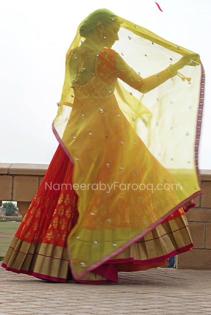 Fetching Pakistani Long Frock In Anarkali Style 2021 – Nameera by Farooq