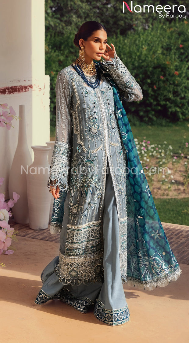 Formal Chiffon Dress by Pakistani Designers 2021