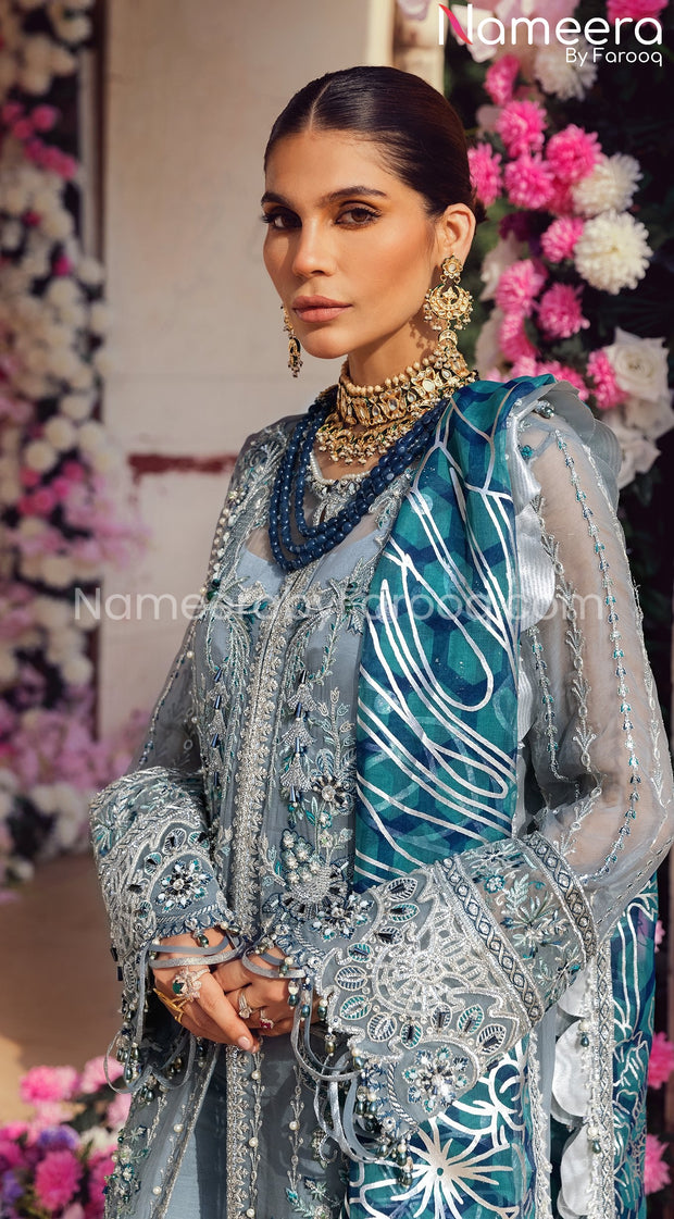 Formal Chiffon Dress by Pakistani Designers Latest