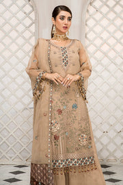 Formal Dress Pakistani for Girls in Beige Shade 2022