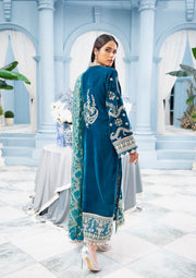 Formal Pakistani Shalwar Kameez in Teal Shade Latest
