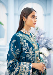 Formal Pakistani Shalwar Kameez in Teal Shade Online