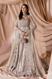 French Satin Lehenga Gown Pakistani Wedding Dresses