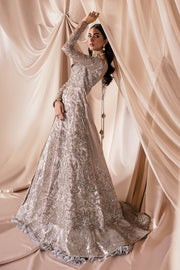 French Satin Lehenga Gown Pakistani