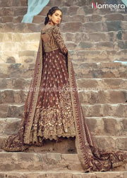 Frock and Lehenga Pakistani Bridal Dress