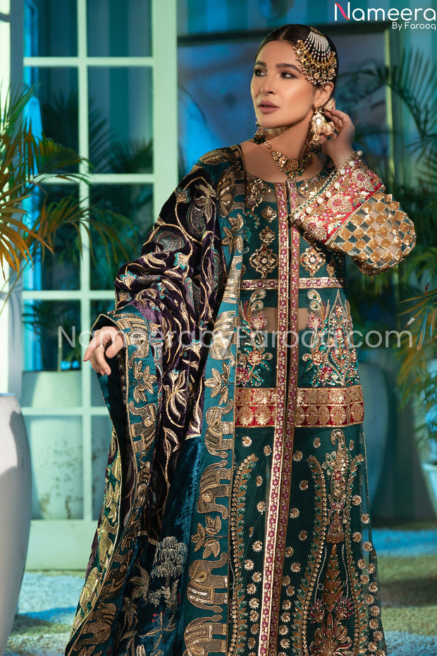 Front Open Gown Pakistani Online