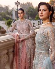 Front Open Gown Pakistani with Wedding Lehenga Dresses