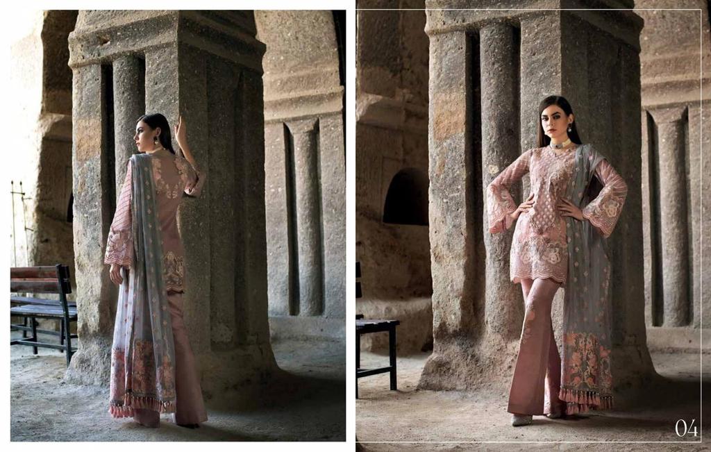 Full Embroidered Designer Attire Short Shirt with Bell Bottom 