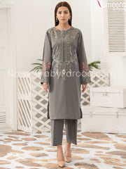 Pretty Designer Lawn Embrioded Shirt with Capr