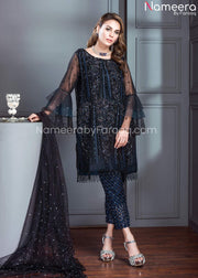 Get Black Wedding Short Shirt Trouser Pakistani Latest
