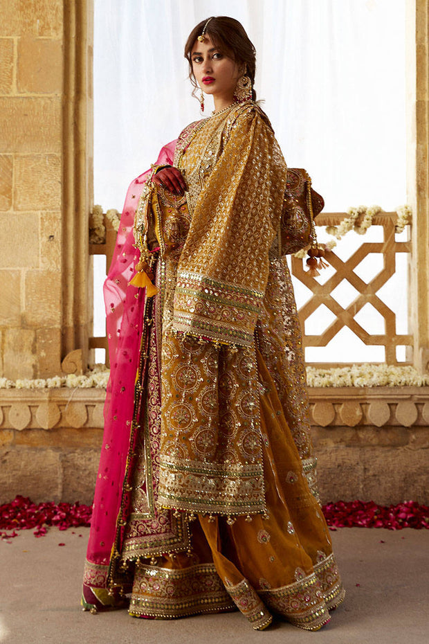 Gharara Kameez Dupatta Pakistani Mehndi Dress