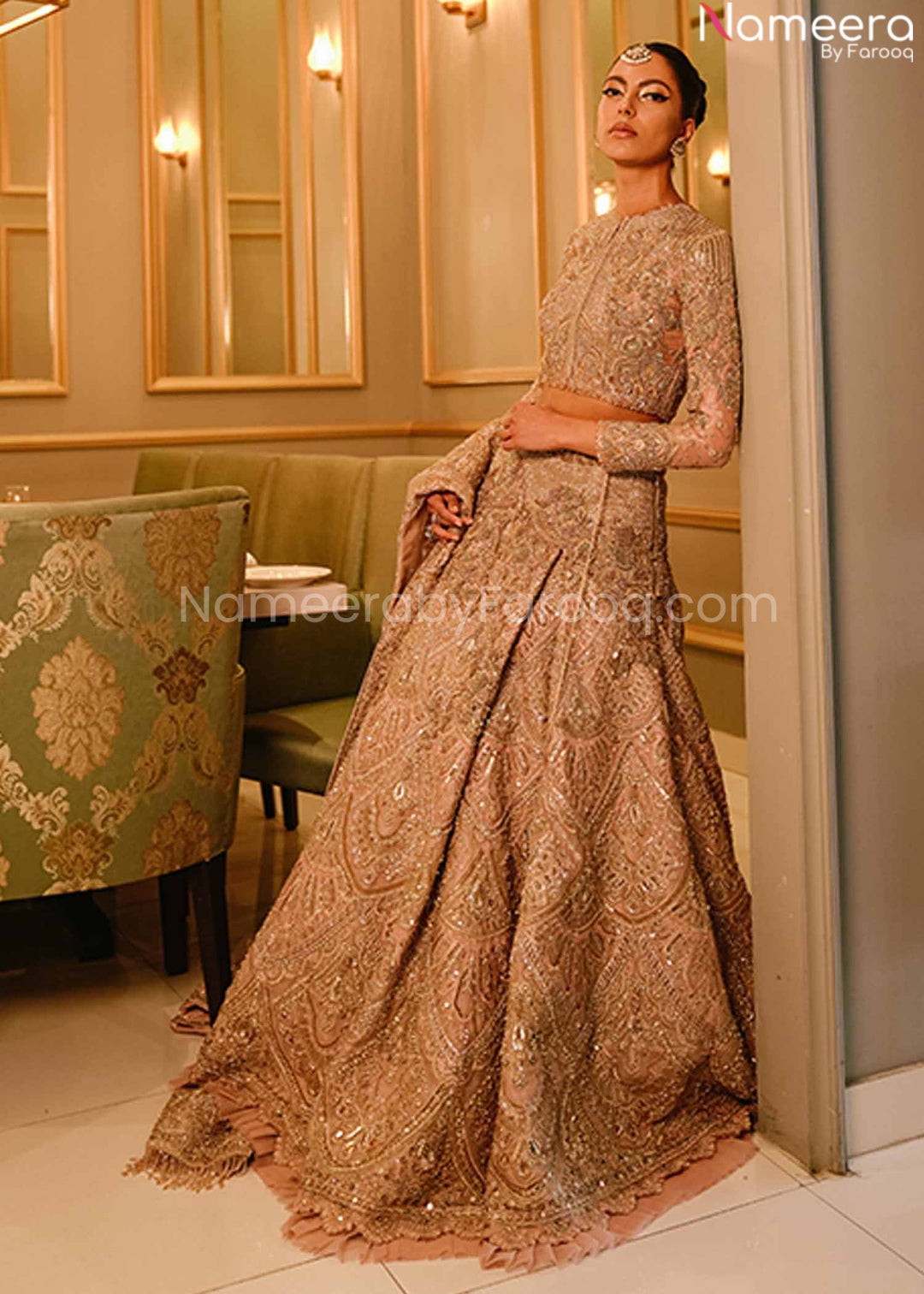Gold Bridal Lehenga
