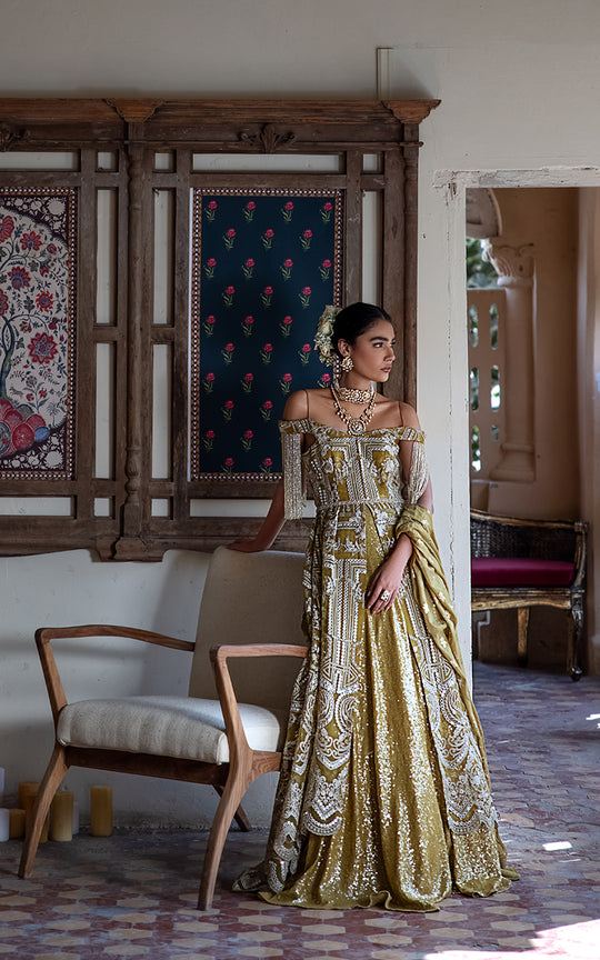 Gold Bridal Lehenga