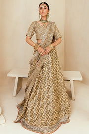 gold lehnga choli