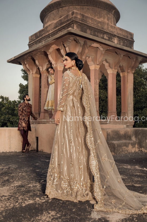 Gold Pakistani Bridal Maxi