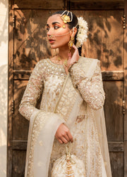Gold Shirt Sharara Bride for Pakistani Wedding Dresses 2023