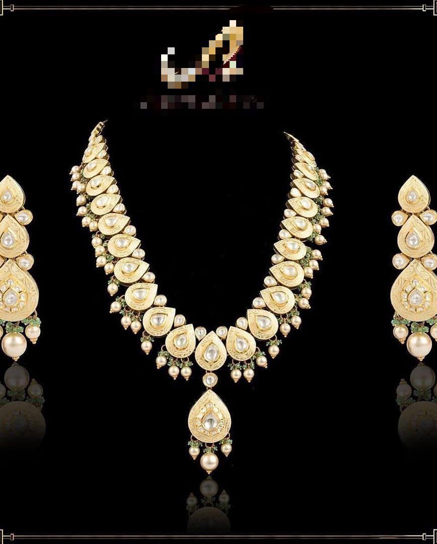 Gold Plated Meenakari Necklace Set