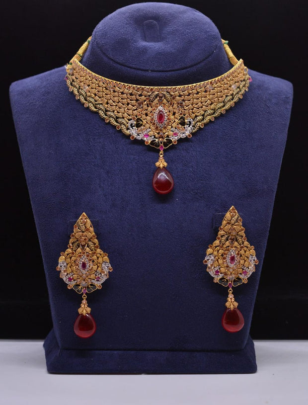 Gold Plated Necklace Set