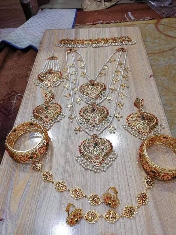 Bridal Necklace Kundan Rani Haar Designs Gold Plated Rani Haar For