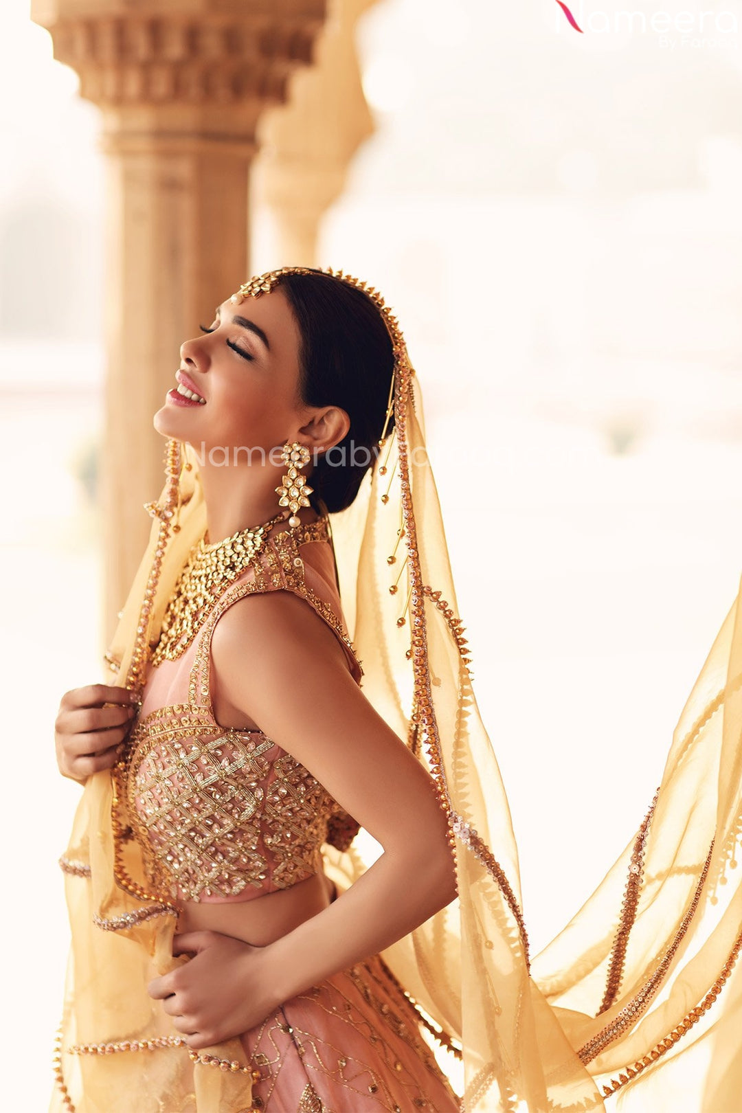 Golden Bridal Lehenga