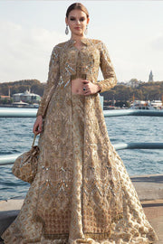 Golden Colour Lehenga Choli for Indian Bridal Wear 
