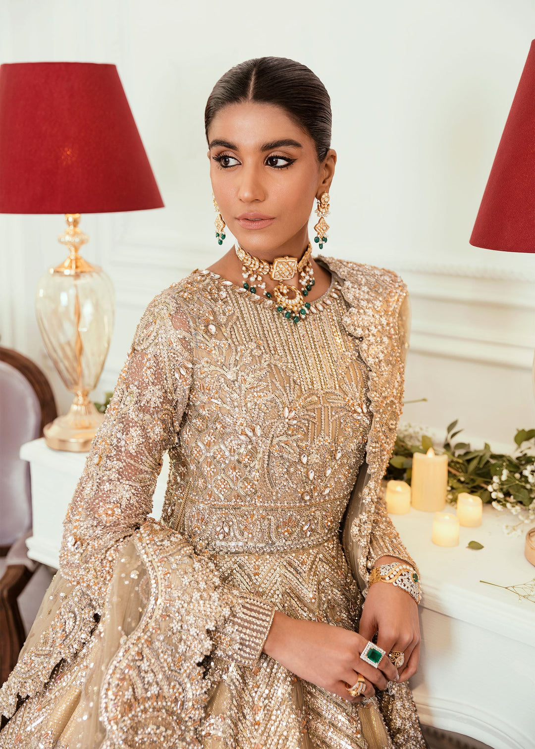  Golden Lehenga Bridal Wedding