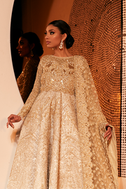 Golden Lehenga Bridal for Pakistani Bridal