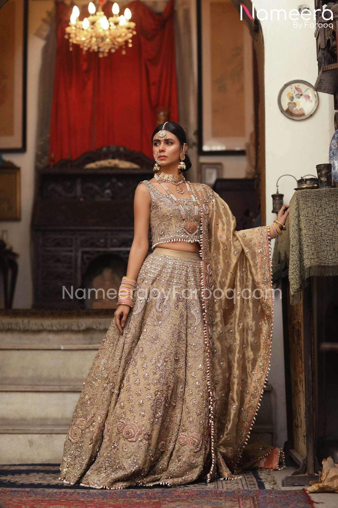 Golden Lehenga Choli