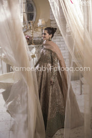Golden Maxi Dress Pakistani Online