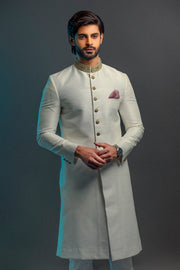 Golden Mens Sherwani Pakistani Designer Dress