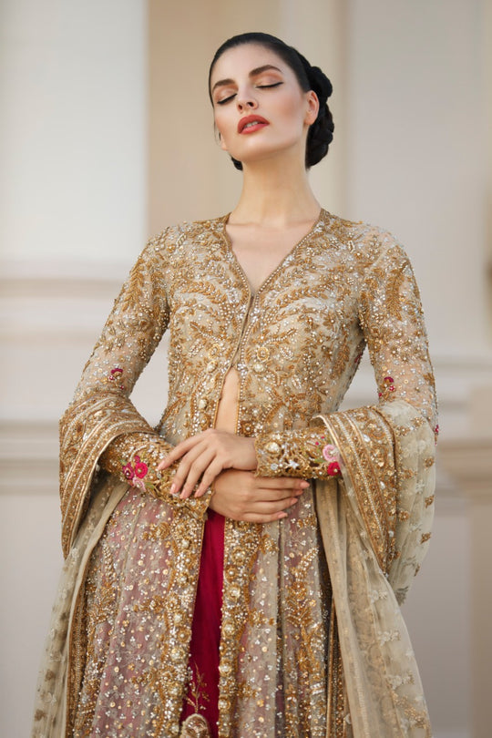 Golden Punjabi Bridal Lehenga
