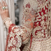 Golden Red Maxi Lehenga