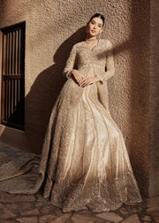 Golden Skin Lehenga Gown Pakistani Wedding Dresses