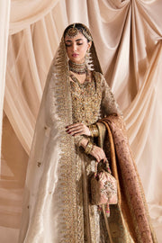 Golden Tissue Lehenga Pakistani 
