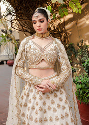 Golden White Lehenga Choli 