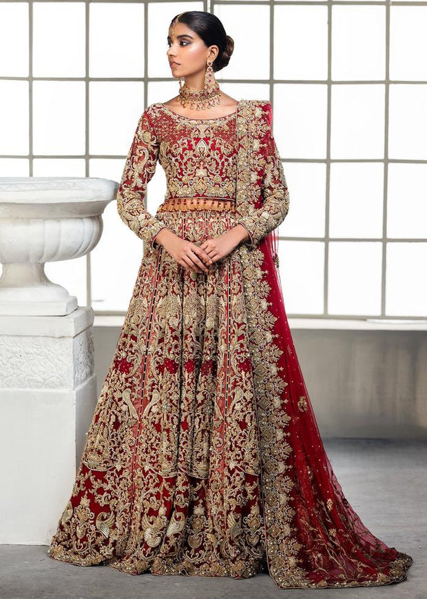 Buy Ross And Rack Plane Semi Stitched Lehenga Choli (Golden Red) at  Amazon.in