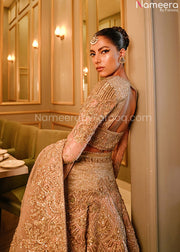 golden lehenga choli