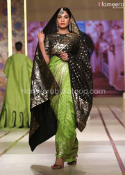 Green Black Saree