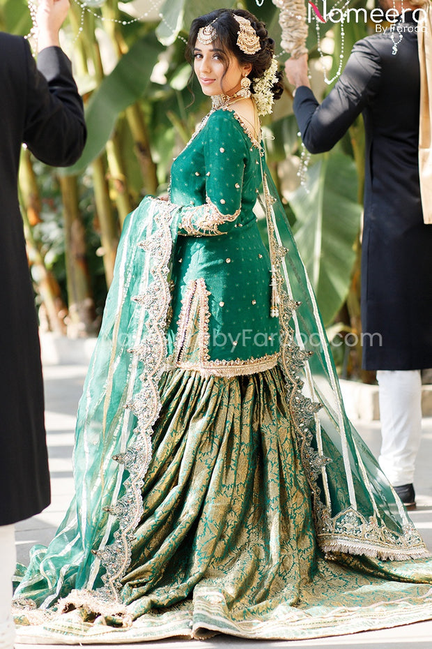 Green Bridal Dress